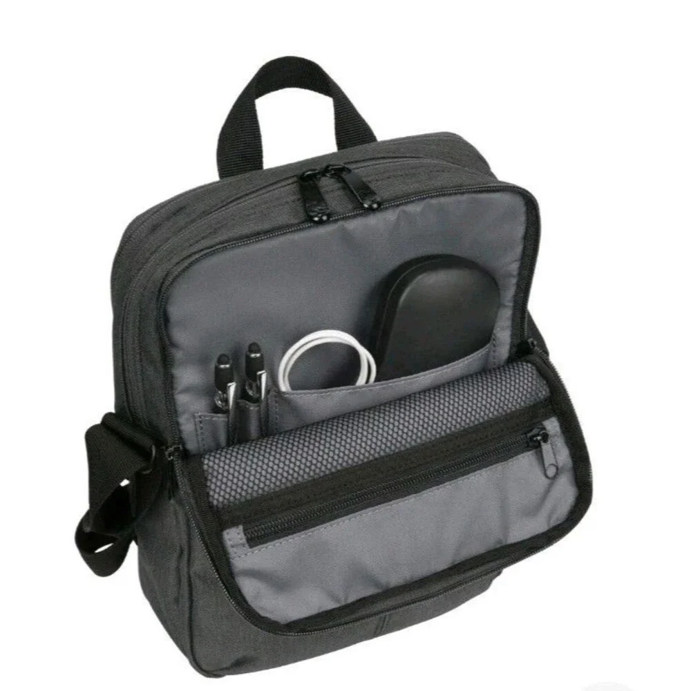 Rick Steves Europe Copenhagen Crossbody Bag Gray Travel Shoulder Messenger Carry